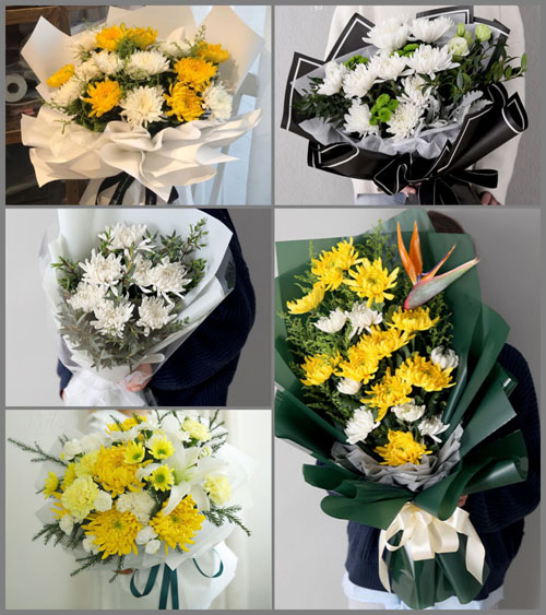 内蒙古赤峰市松山区城子乡白事花束代送